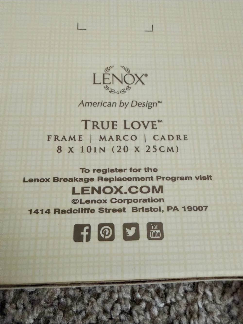 Lenox Silver Wedding Heart Accent Picture Frame